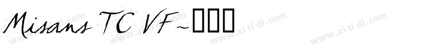 Misans TC VF字体转换